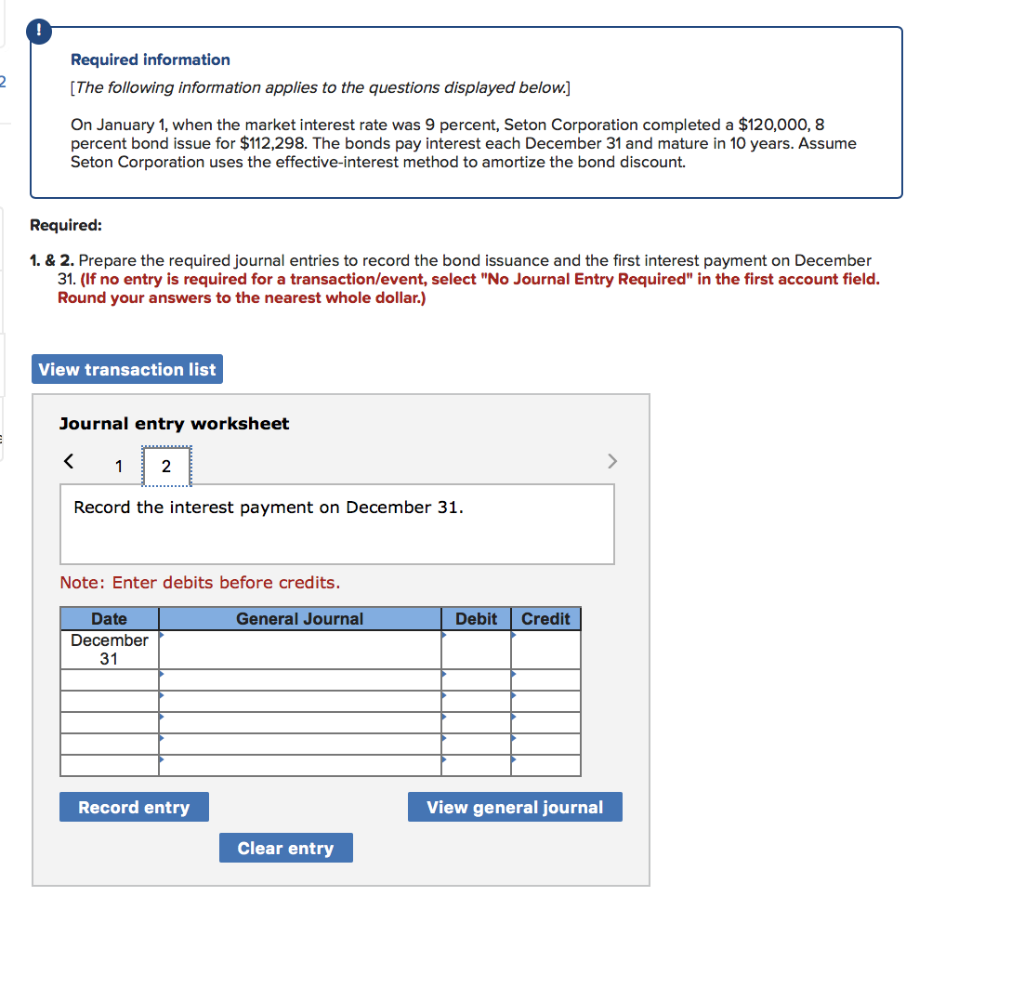 total face value of $260,000, stated that interest would be paid each