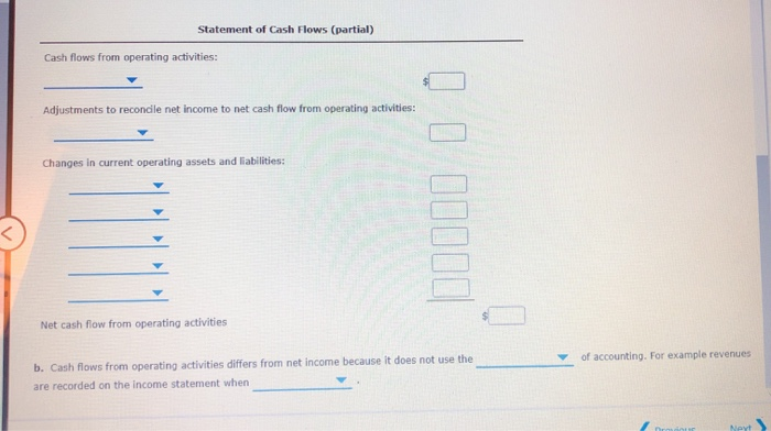 the income statement for the current year was $137,400. Depreciation recorded on