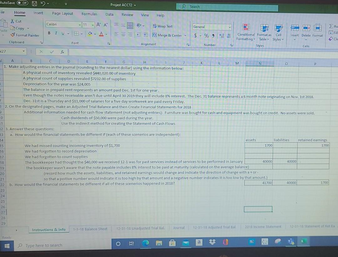 I just need help with the last four sheets. AutoSave ON