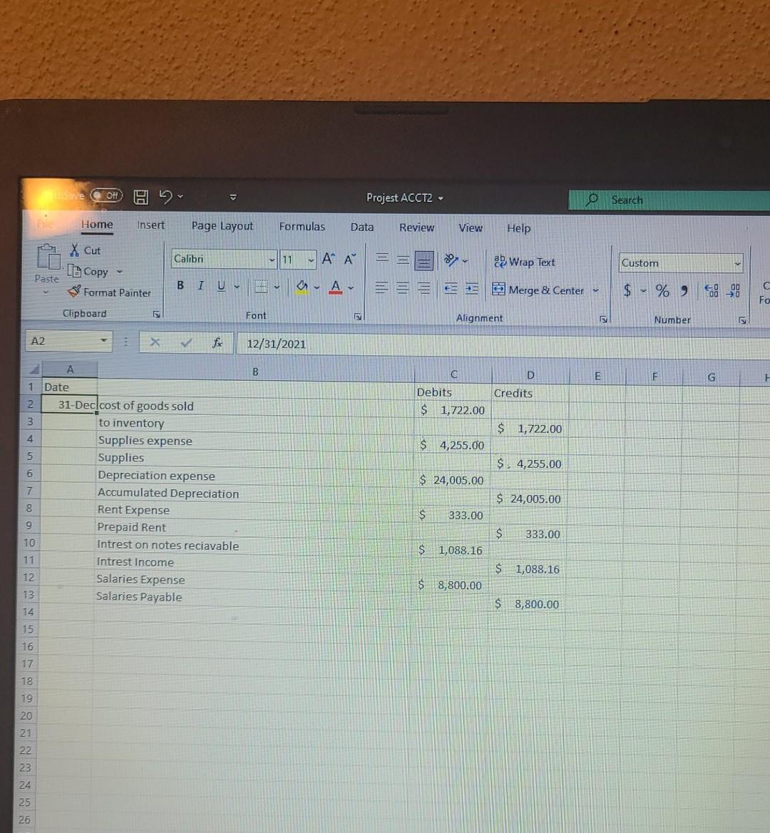 Wrap Text General DX Paste Merge & Center 2 AU Fill cle
