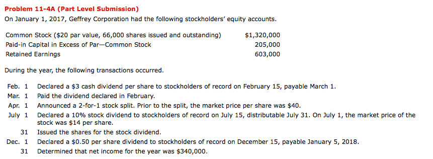 Need Part B please. Problem 11-4A (Part Level Submission) On January 1,