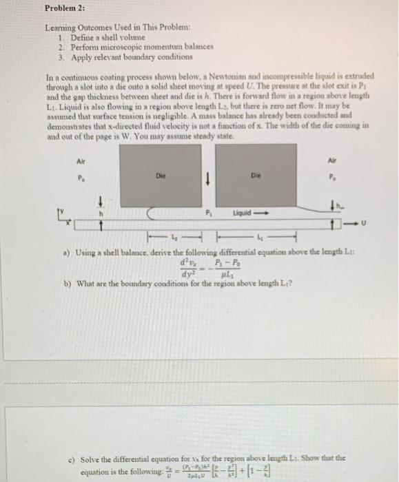  Problem 2: Leaming Outcomes Used in This Problem: 1. Define a