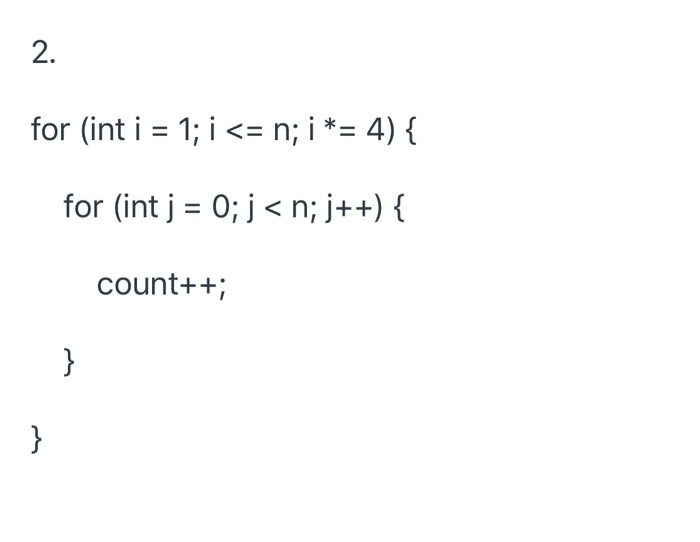 credit for showing your work. Provide the tight bound Big O runtime