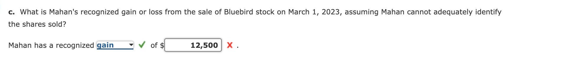 of Bluebird Corporation stock on October 3, 2022, for \$310,000. On December