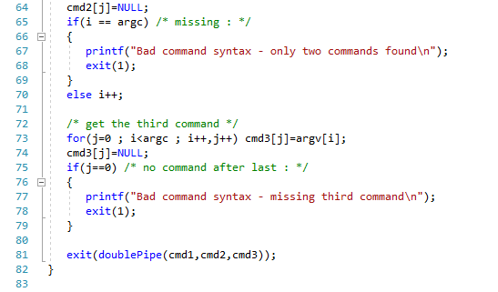id: 6 7Description: Double pipe program. To pipe the output from the