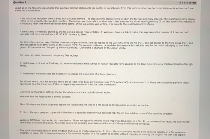  Please help with correct answer Question 2 0/ 0.5 points Select