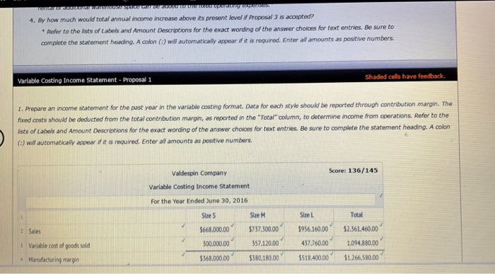 as # 4. Please help it's just not adding up valdespin Company