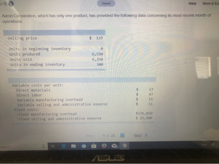  o 9) Help Seve & Ex Saved Aaron Corporation, which has