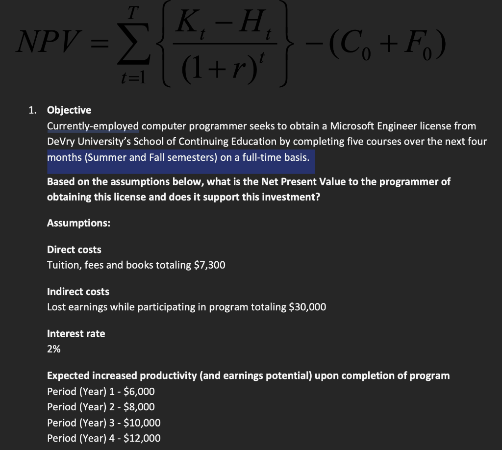  1. Objective Currently-employed computer programmer seeks to obtain a Microsoft Engineer