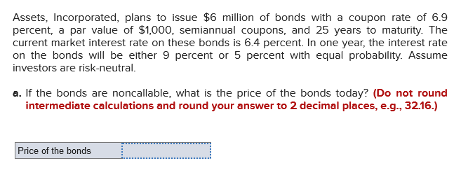 Please show the solution steps on excel. Thank you Assets, Incorporated, plans