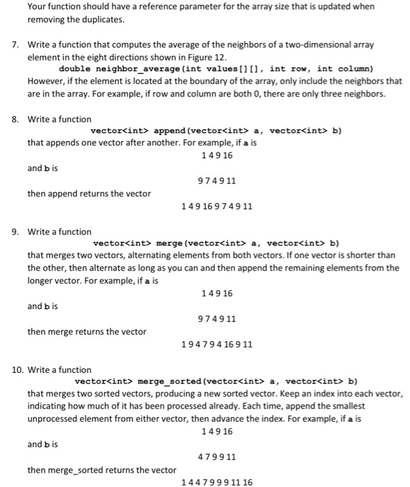 c++ Your function should have a reference parameter for the array size
