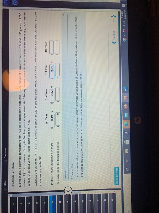  eBook Calculator Dividends Per Share --- Lightfoot Inc., a software development