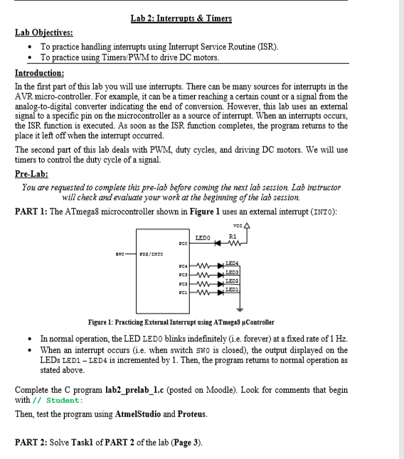  me To practice handling interrupts using Interrupt Service Routine (ISR). .