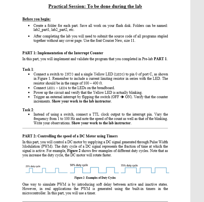 To practice using Timers PWM to drive DC motors In the first