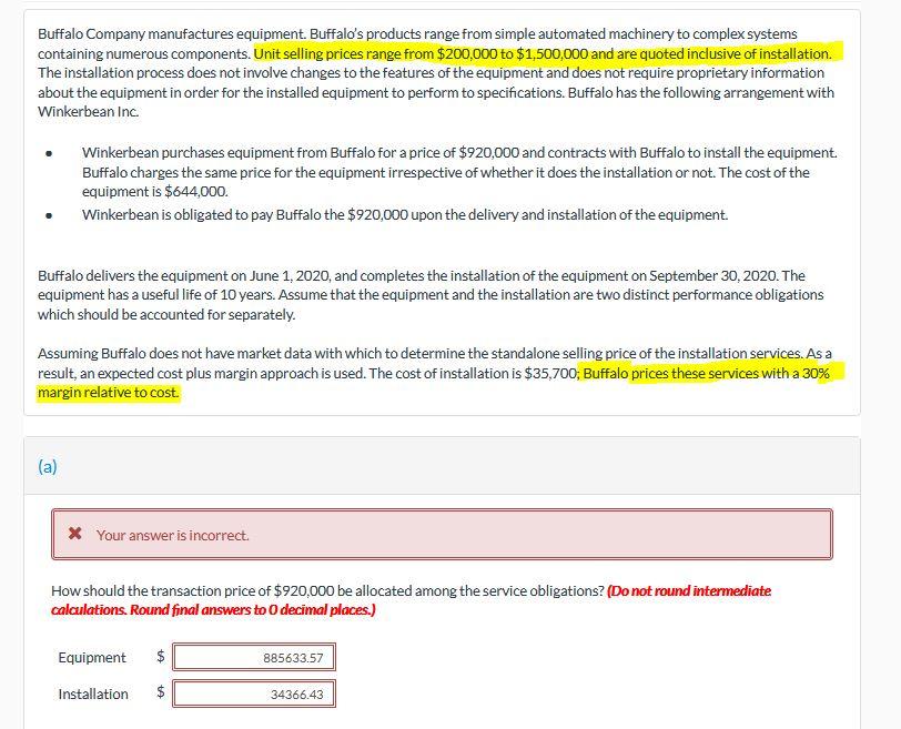  How do I solve this problem in this situation? Buffalo Company