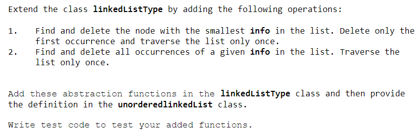  #ifndef H_LinkedListType #define H_LinkedListType #include #include using namespace std; //Definition of