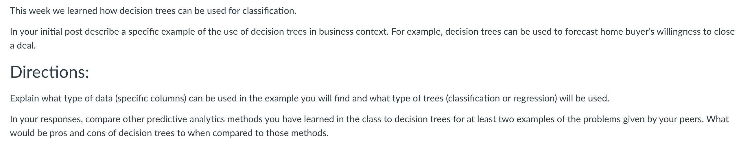  This course is information systems and business analytics This week we