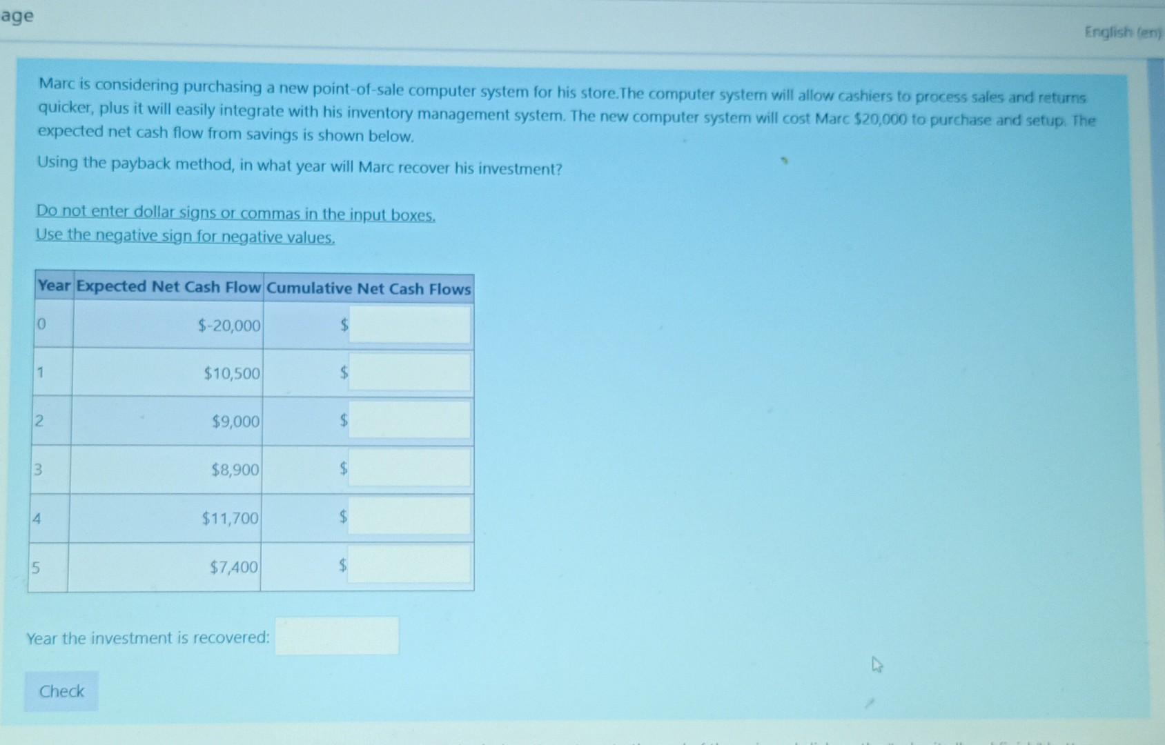  Marc is considering purchasing a new point-of-sale computer system for his
