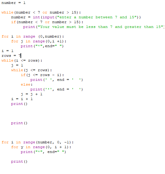 This is for Python: Asks for an odd number between 7 and
