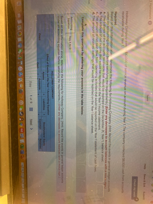  2 Homework Help Save & Exit Submit Check my work Holloway