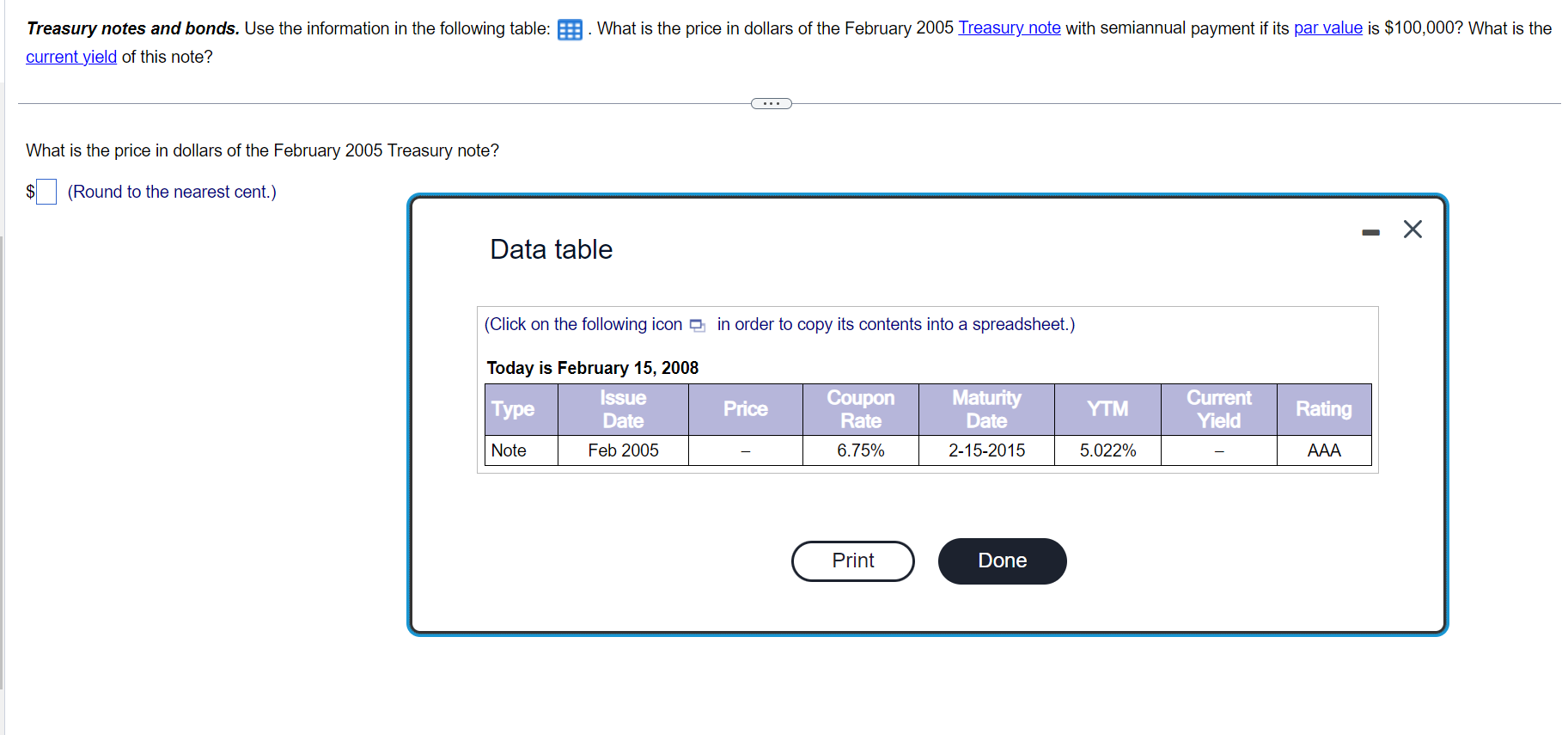 Please explain what to put into the finance function on the calculator.