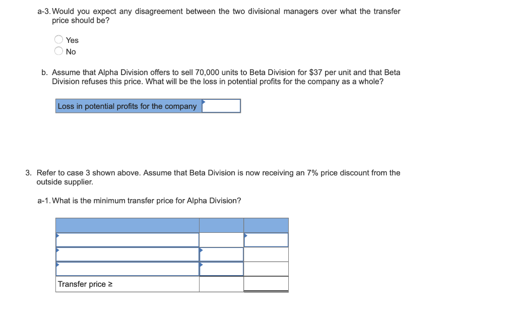 investment (ROI). Assume the following information relative to the two divisions: Case