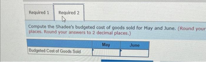 to the questions displayed below.] Shadee Corp. expects to sell 550 sun