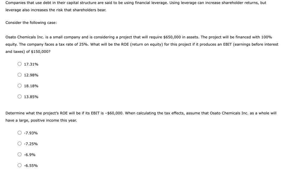 please answer first 4 questions I will post again for the rest