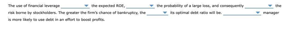 said to be using financial leverage. Using leverage can increase shareholder returns,