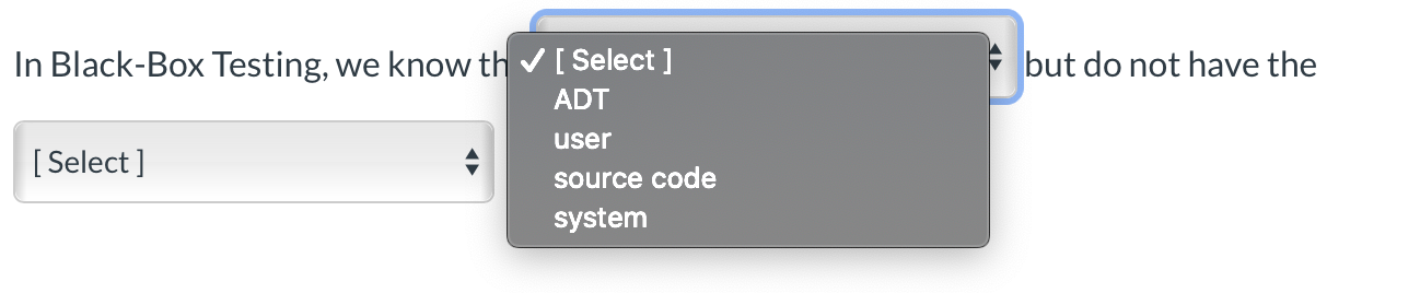 result without knowing how the result was obtained are known as _tests.
