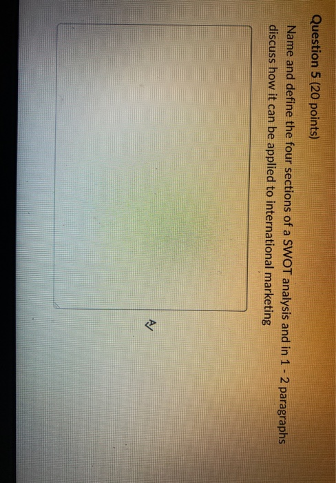 to answer COPYBL UILE Company Question 4 (8 points) Name the four