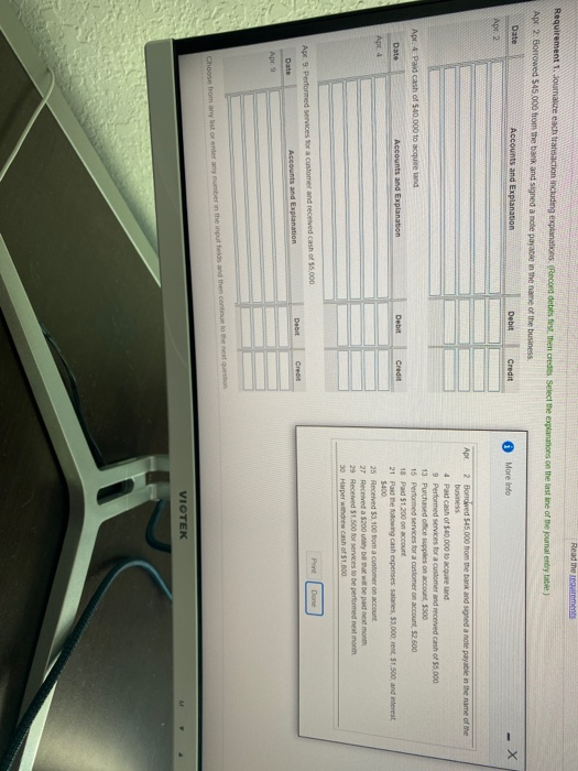  Requirement une each transaction including explanation Record s , then Select