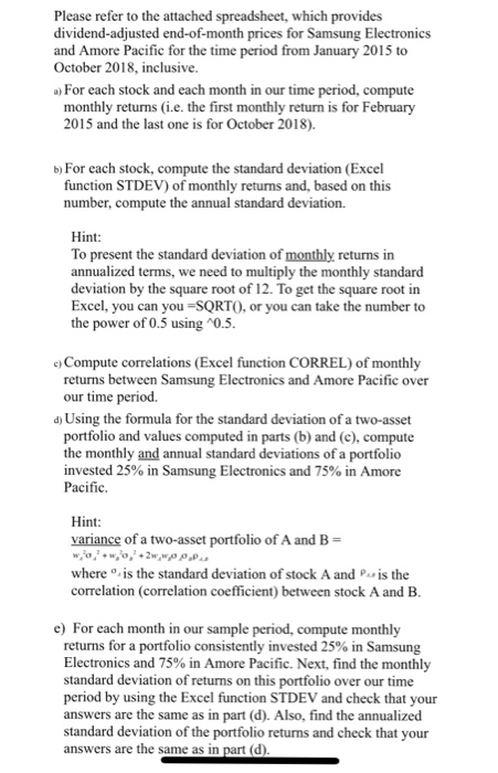  Please solve using excel & show all the work (includings excel