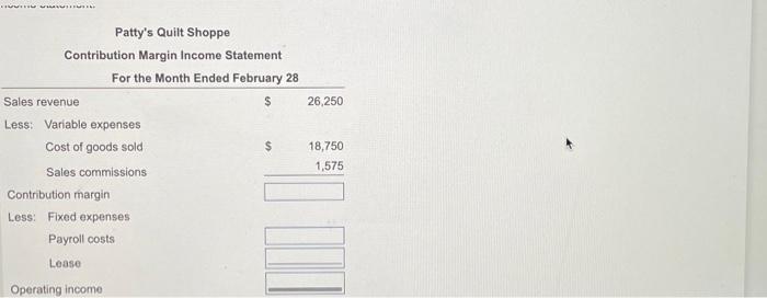 $350 each. She also pays a sales commission of 4% of sales