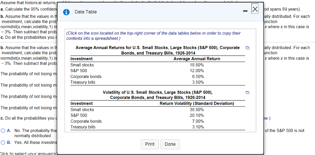 from the same distribution a. Calculate the 95% confidence intervals for the