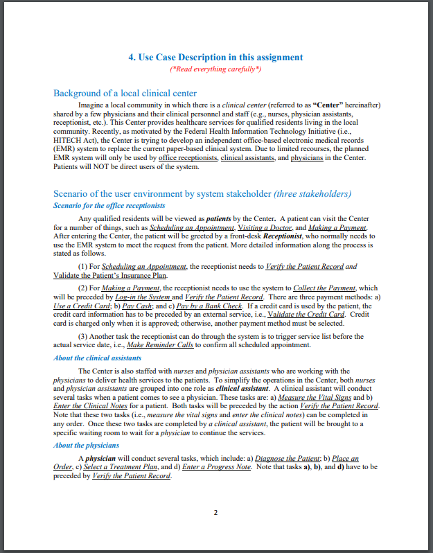 Diagram using Microsoft Visio CIS 3600 Systems Analysis and Design Assignment #2-Developing