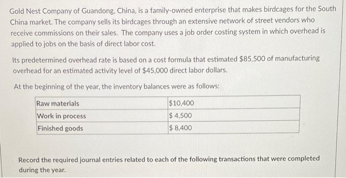 the flow of costs under the Job Order Costing system. Each transaction