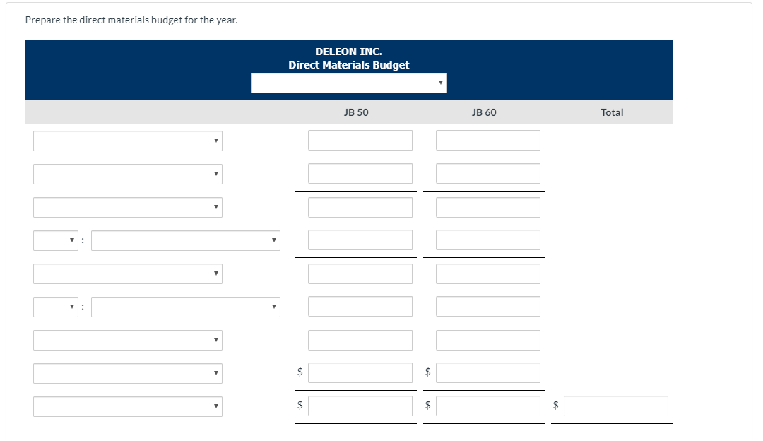$27 Unit selling price $22 Production budget: Desired ending finished goods units