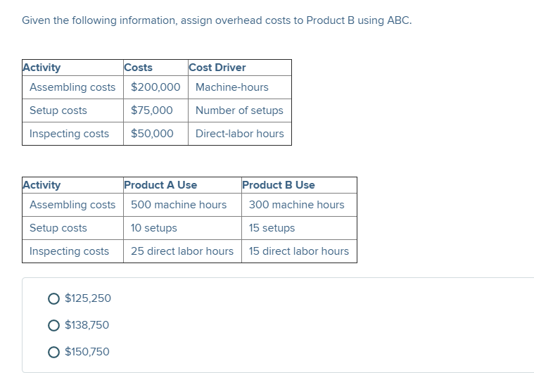 Can i get explanation on how to solve this: Given the following