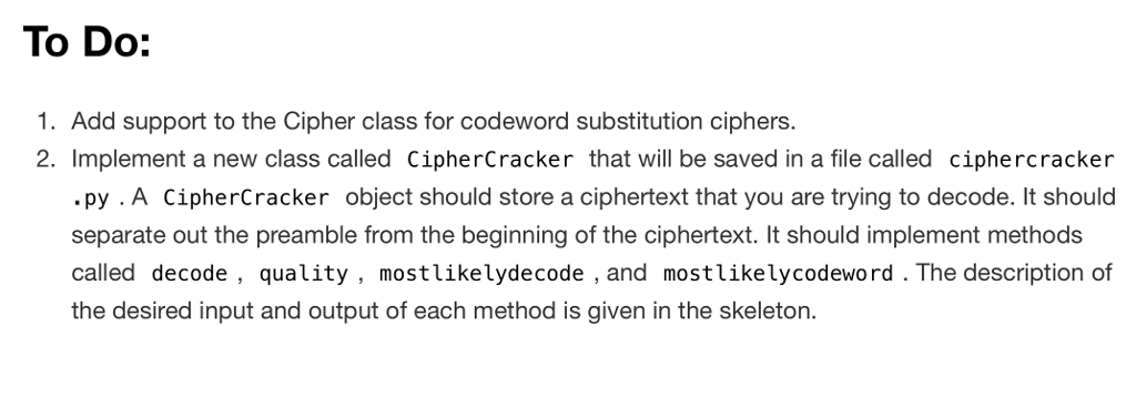 {} inverse = {} w = codestring cs = w[:] for a