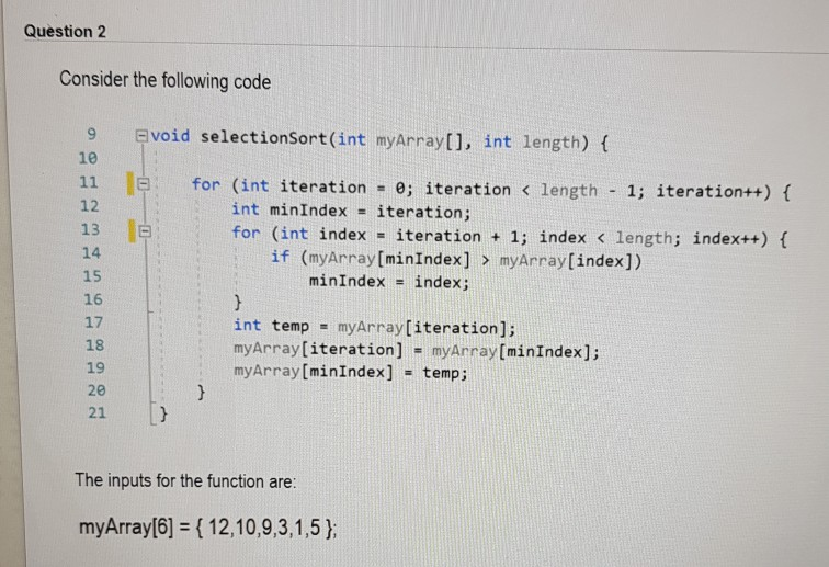 Please help me. Using C ++ Lenguage. Question 2 Consider the
