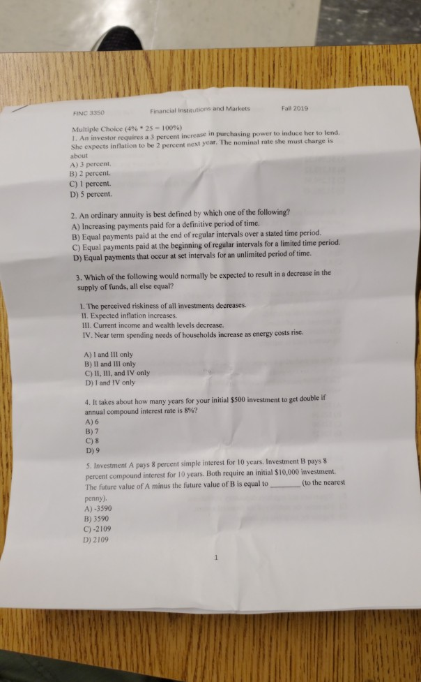  1. 2. 3. 4. 5. homework please help Financial institutions and