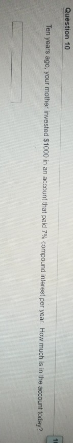 average. How much would the Bitcoin investment be worth today? 10 points