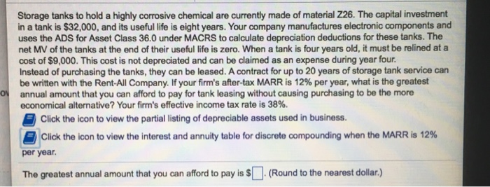  Extra information regarding the Problem Storage tanks to hold a highly