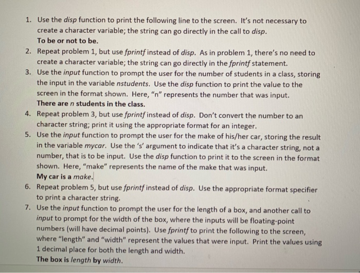 I'M HAVING PROBLEMS WITH QUESTION 3,4,5,6,7PLEASE READ CAREFULLY AND FOLLOW EVERYTHING EACH