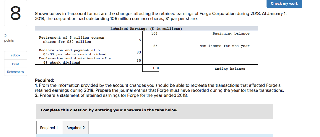  Check my work Shown below in T-account format are the changes