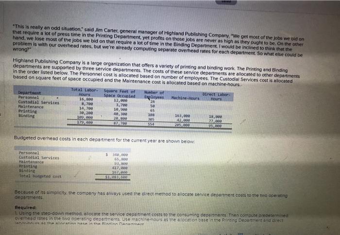  *This is really an odd situation." said Jim Carter, general manager