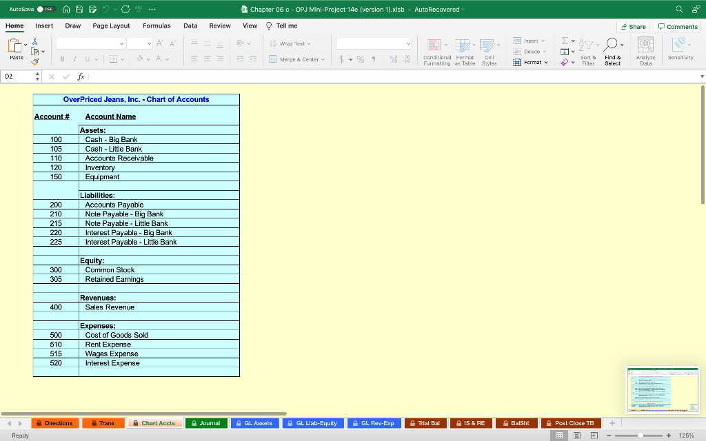 Sensitvity Analyze Data y F5 T As you work on your project,