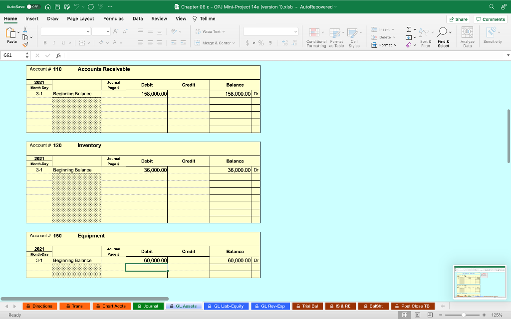 March transactions you will be preparing a Pre-Closing Trial Balance, Income Statement,