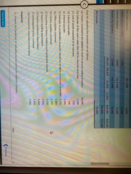 20-1 Trial Balance Adjustments Adjusted Trial Balance Account Title Debit Credit Debit